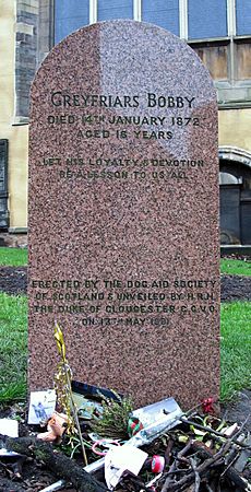 Greyfriars Bobby Headstone