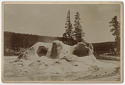 Grotto Geyser Cone, ca. 1888