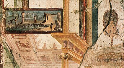 House of the Prince of Naples in Pompeii Plate 164 Exedra South Wall Detail MH