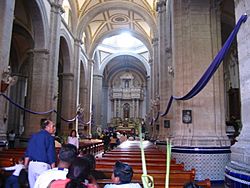 InteriorChurchChalcoMexico