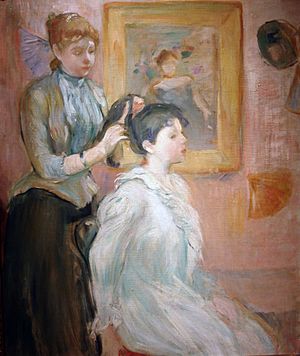 La Coiffure - Berthe Morisot