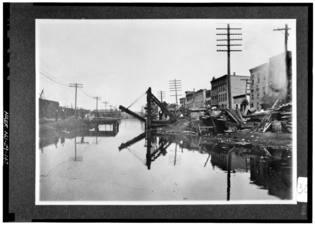 Lift bridge at Grove St Jersey City on Morris Canal from HABS