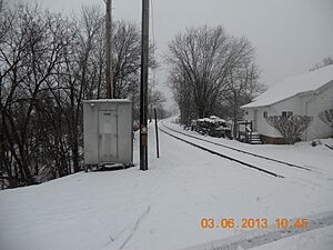 Looking East from Wadesville Station