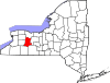 State map highlighting Livingston County