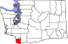 State map highlighting Clark County