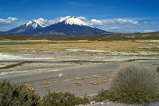 Nevados de payachata parinacota pomerape