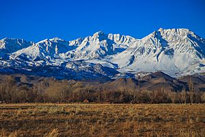 The Sierra crest from Bishop (15965869889)