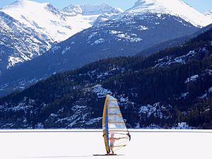 Whistler ice sailor