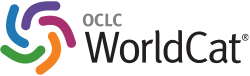 Five-color WorldCat emblem, with WorldCat in black letters and OCLC in smaller grey letters