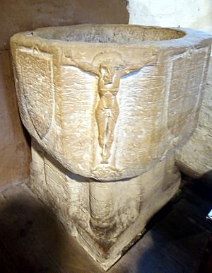 All Saints Dale Abbey font 01