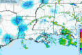 Barry making landfall