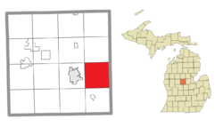 Location within Isabella County