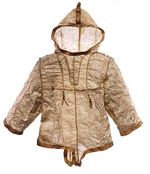 Inuit seal gut parka