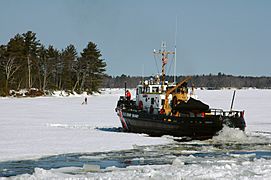 Kennebec River icebreaking