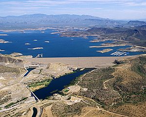 New Wadell Dam aerial