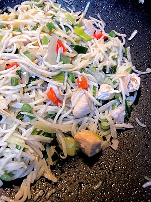 Rice noodles vermicelli mie