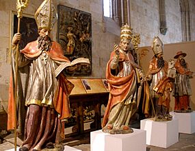 Salamanca - Catedral Vieja, claustro, Capilla de Santa Catalina, Padres de la Iglesia de Occidente