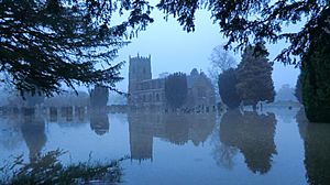 South Wingfield Church flooded