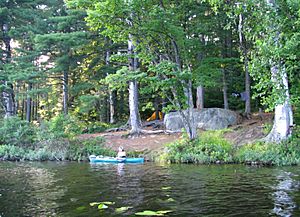 Canoe camping