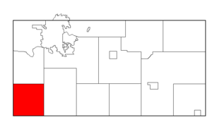 Drammen, Wisconsin map.png