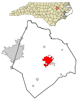 Location in Edgecombe County and the state of North Carolina.