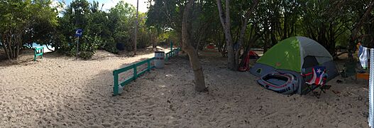 Flamenco Beach Puerto Rico Camping