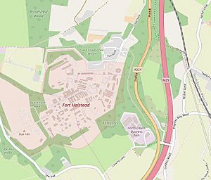 Fort Halstead map