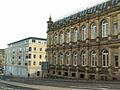 Halifax Town Hall with new building