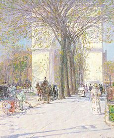 Hassam Washington Arch Spring