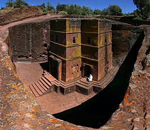 Lalibela, san giorgio, esterno 24