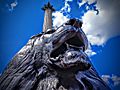 Landseer Lion and Nelson's Column