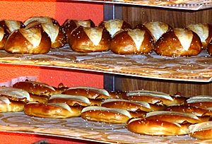 Laugenbroetchen und Laugenbrezel