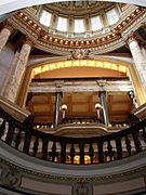 Mississippi State New Capitol Building main floor looking up