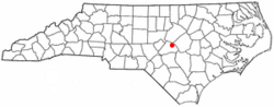 Location in North Carolina