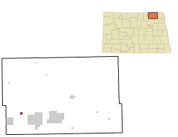 Location of Munich, North Dakota