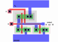 NOR gate layout