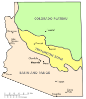 Physiographic regions of Arizona