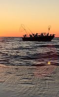 Recreational anglers on Little Sister Bay