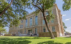 The Terry County Courthouse in Brownfield