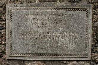 The grave of David Gill, St Machar's Cathedral