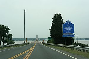 US301 Northbound over the Nice Memorial Bridge from VA into MD, June 10th, 2009