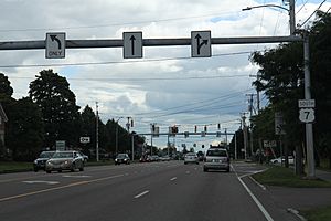 US7 looking south in South Burlington VT