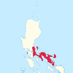 Varanus olivaceus - distribution map.svg