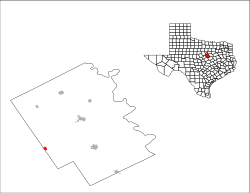 Bosque County CranfillsGap.svg