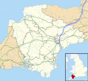 Map showing the location of Eddystone Rocks