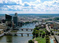 Downtown Grand Rapids from River House