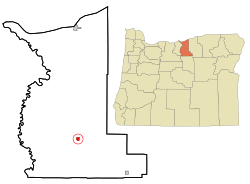 Location in Oregon