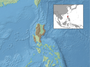 Phloeomys pallidus distribution.png