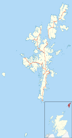 Huxter is located in Shetland