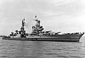 USS Indianapolis (CA-35) off the Mare Island Naval Shipyard on 10 July 1945 (19-N-86911)